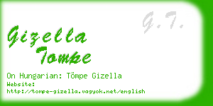 gizella tompe business card